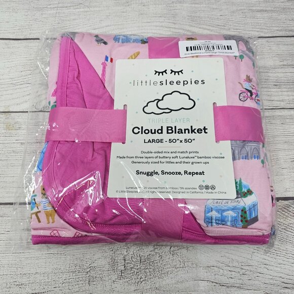 NIB Little Sleepies Paris Weekend Cloud Blanket - Picture 3 of 4